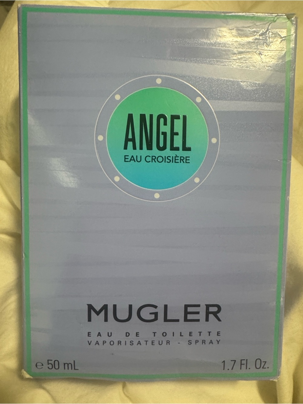 Mugler Angel Eau Croisière - Light Blue & Teal Packaging